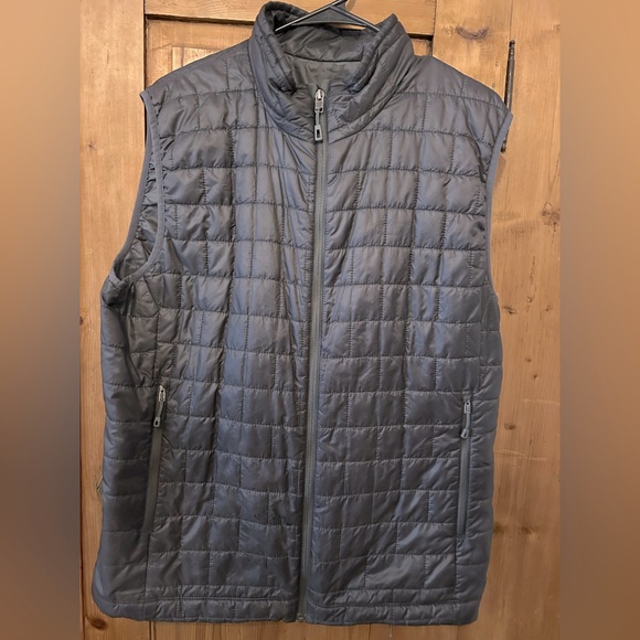 Patagonia Dark Grey Quilted Vest Large - Picture 1 of 3